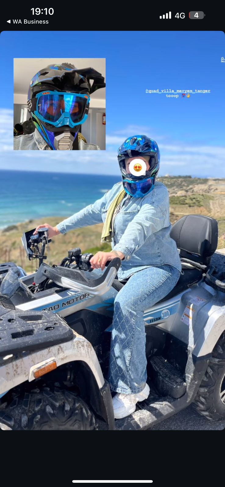 Vue sur la nature lors d'une balade en quad